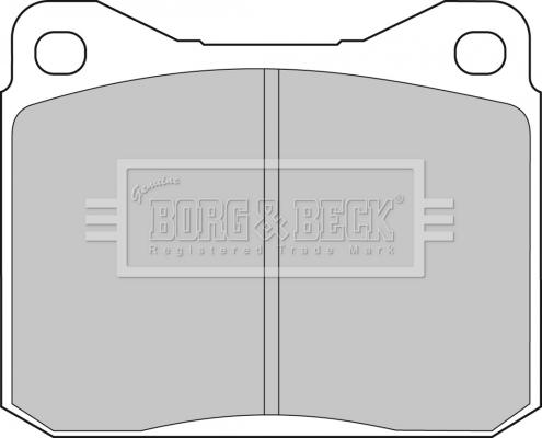 Borg & Beck BBP1057 - Комплект спирачно феродо, дискови спирачки vvparts.bg