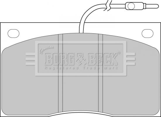 Borg & Beck BBP1065 - Комплект спирачно феродо, дискови спирачки vvparts.bg