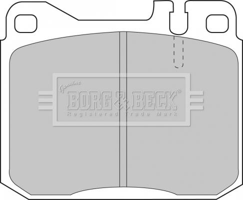 Borg & Beck BBP1061 - Комплект спирачно феродо, дискови спирачки vvparts.bg