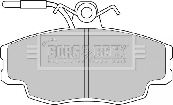 Borg & Beck BBP1062 - Комплект спирачно феродо, дискови спирачки vvparts.bg
