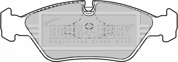 Borg & Beck BBP1067 - Комплект спирачно феродо, дискови спирачки vvparts.bg