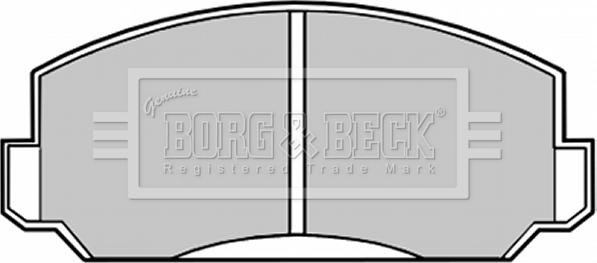 Borg & Beck BBP1009 - Комплект спирачно феродо, дискови спирачки vvparts.bg