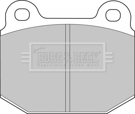 Borg & Beck BBP1005 - Комплект спирачно феродо, дискови спирачки vvparts.bg