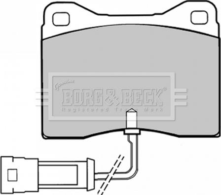 Borg & Beck BBP1008 - Комплект спирачно феродо, дискови спирачки vvparts.bg