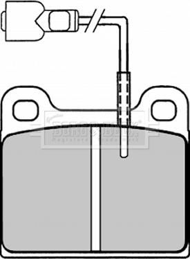 Quinton Hazell BLF148 - Комплект спирачно феродо, дискови спирачки vvparts.bg