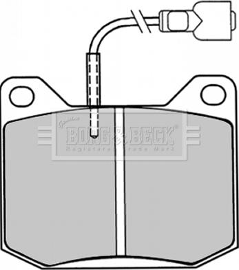 BENDIX 571206 - Комплект спирачно феродо, дискови спирачки vvparts.bg