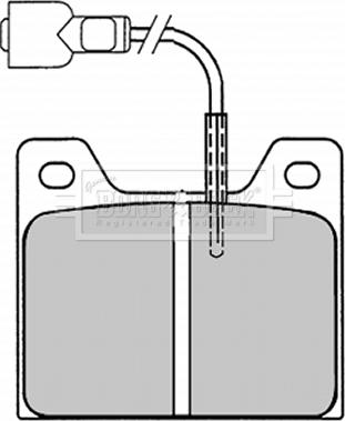 Borg & Beck BBP1010 - Комплект спирачно феродо, дискови спирачки vvparts.bg