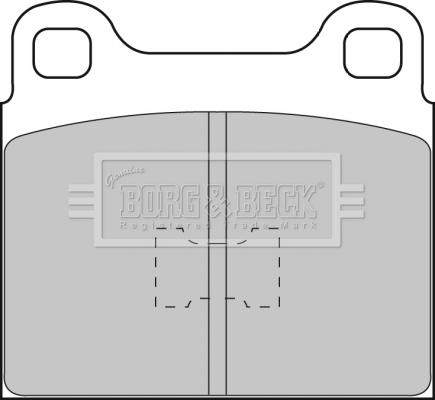 Borg & Beck BBP1085 - Комплект спирачно феродо, дискови спирачки vvparts.bg