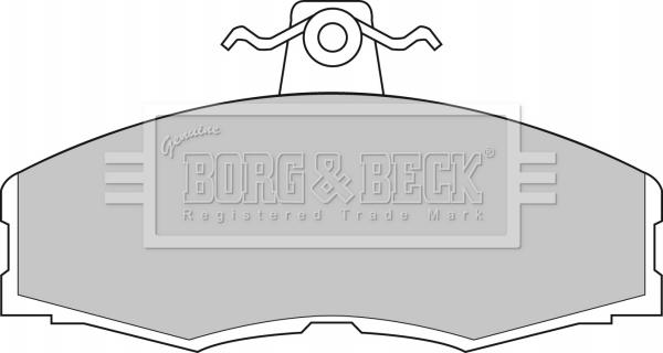 Borg & Beck BBP1080 - Комплект спирачно феродо, дискови спирачки vvparts.bg