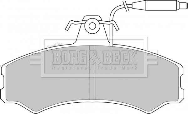 Borg & Beck BBP1082 - Комплект спирачно феродо, дискови спирачки vvparts.bg