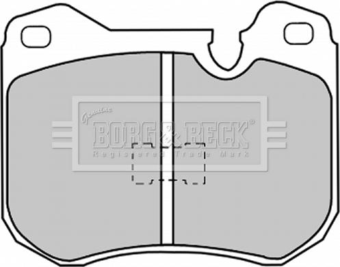 Borg & Beck BBP1030 - Комплект спирачно феродо, дискови спирачки vvparts.bg