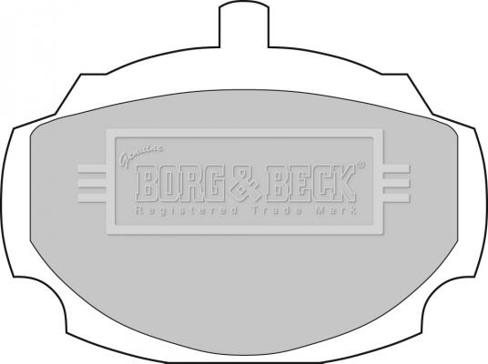Borg & Beck BBP1038 - Комплект спирачно феродо, дискови спирачки vvparts.bg