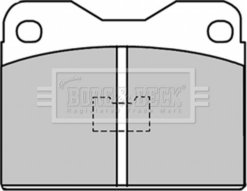 Borg & Beck BBP1033 - Комплект спирачно феродо, дискови спирачки vvparts.bg