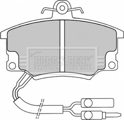 Borg & Beck BBP1037 - Комплект спирачно феродо, дискови спирачки vvparts.bg