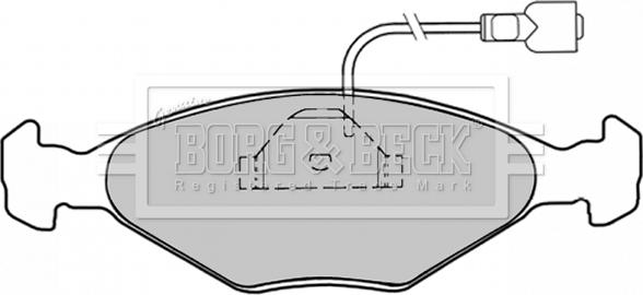 Borg & Beck BBP1029 - Комплект спирачно феродо, дискови спирачки vvparts.bg