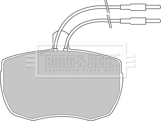 Borg & Beck BBP1024 - Комплект спирачно феродо, дискови спирачки vvparts.bg