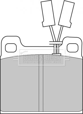 Borg & Beck BBP1025 - Комплект спирачно феродо, дискови спирачки vvparts.bg