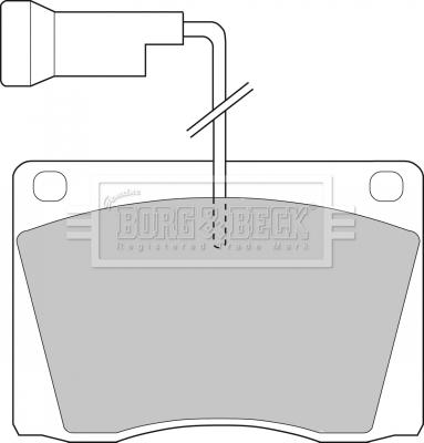 Borg & Beck BBP1021 - Комплект спирачно феродо, дискови спирачки vvparts.bg