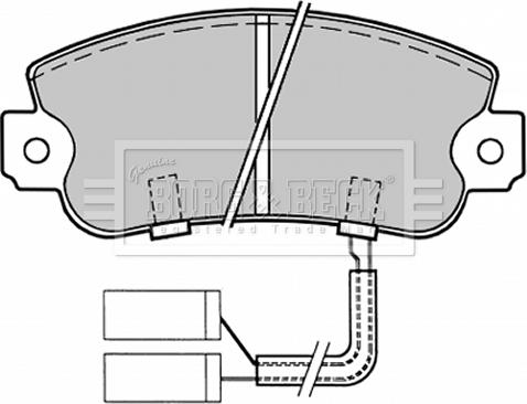 Borg & Beck BBP1023 - Комплект спирачно феродо, дискови спирачки vvparts.bg