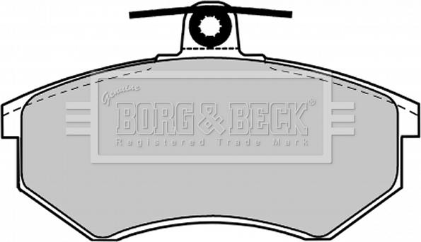 Borg & Beck BBP1027 - Комплект спирачно феродо, дискови спирачки vvparts.bg