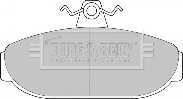 Borg & Beck BBP1079 - Комплект спирачно феродо, дискови спирачки vvparts.bg