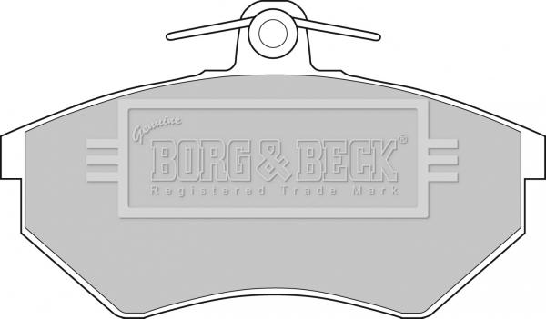 Borg & Beck BBP1427 - Комплект спирачно феродо, дискови спирачки vvparts.bg