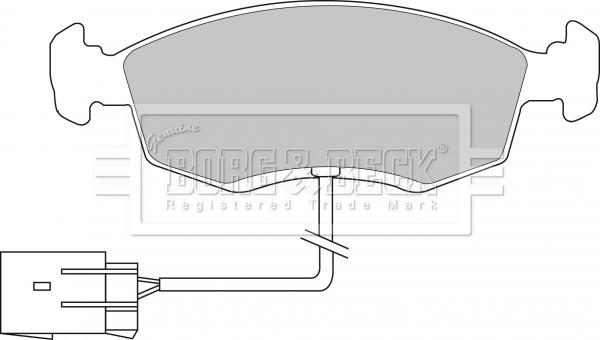 Borg & Beck BBP1070 - Комплект спирачно феродо, дискови спирачки vvparts.bg