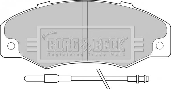 Borg & Beck BBP1078 - Комплект спирачно феродо, дискови спирачки vvparts.bg