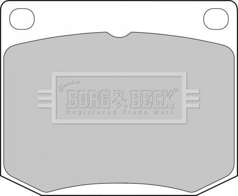 Borg & Beck BBP1072 - Комплект спирачно феродо, дискови спирачки vvparts.bg
