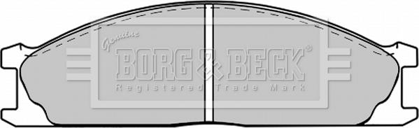 Borg & Beck BBP1195 - Комплект спирачно феродо, дискови спирачки vvparts.bg