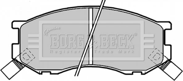 Borg & Beck BBP1190 - Комплект спирачно феродо, дискови спирачки vvparts.bg