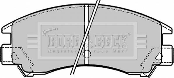 Borg & Beck BBP1148 - Комплект спирачно феродо, дискови спирачки vvparts.bg