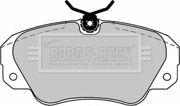 Borg & Beck BBP1143 - Комплект спирачно феродо, дискови спирачки vvparts.bg
