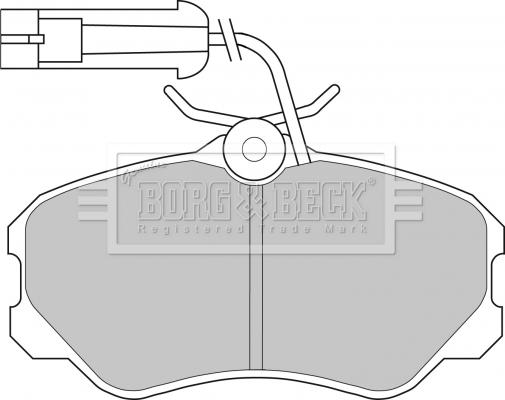 Borg & Beck BBP1142 - Комплект спирачно феродо, дискови спирачки vvparts.bg