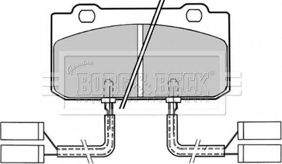 Borg & Beck BBP1154 - Комплект спирачно феродо, дискови спирачки vvparts.bg