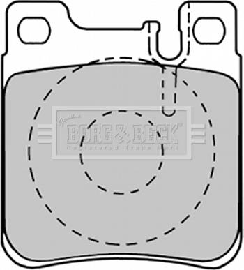 Borg & Beck BBP1150 - Комплект спирачно феродо, дискови спирачки vvparts.bg