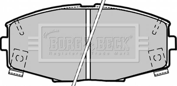 Borg & Beck BBP1164 - Комплект спирачно феродо, дискови спирачки vvparts.bg