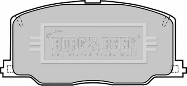 Borg & Beck BBP1168 - Комплект спирачно феродо, дискови спирачки vvparts.bg