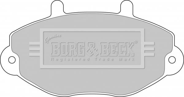 Borg & Beck BBP1108 - Комплект спирачно феродо, дискови спирачки vvparts.bg
