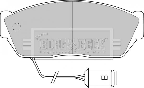 Borg & Beck BBP1102 - Комплект спирачно феродо, дискови спирачки vvparts.bg