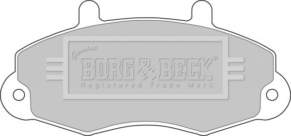 Borg & Beck BBP1107 - Комплект спирачно феродо, дискови спирачки vvparts.bg