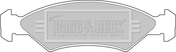 Borg & Beck BBP1114 - Комплект спирачно феродо, дискови спирачки vvparts.bg