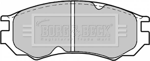 Borg & Beck BBP1189 - Комплект спирачно феродо, дискови спирачки vvparts.bg