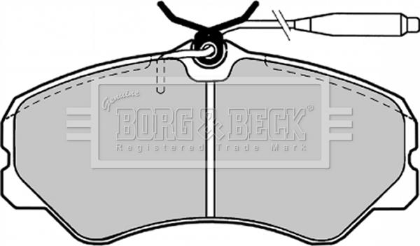 Borg & Beck BBP1130 - Комплект спирачно феродо, дискови спирачки vvparts.bg