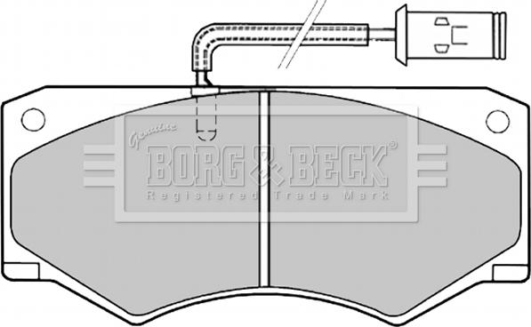 Borg & Beck BBP1138 - Комплект спирачно феродо, дискови спирачки vvparts.bg