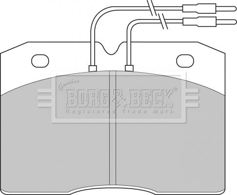 Borg & Beck BBP1133 - Комплект спирачно феродо, дискови спирачки vvparts.bg