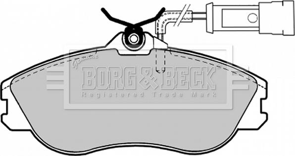 Borg & Beck BBP1124 - Комплект спирачно феродо, дискови спирачки vvparts.bg
