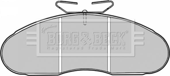 Borg & Beck BBP1126 - Комплект спирачно феродо, дискови спирачки vvparts.bg