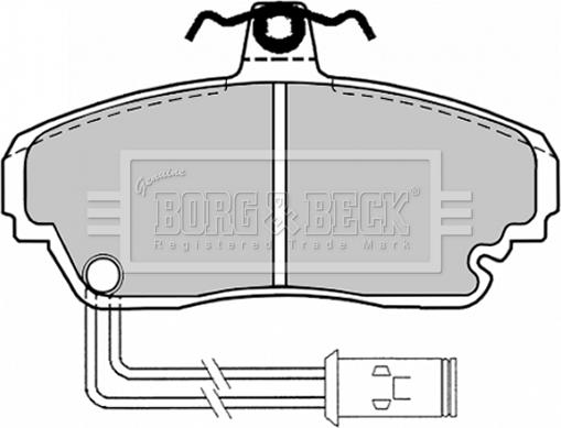 Borg & Beck BBP1128 - Комплект спирачно феродо, дискови спирачки vvparts.bg