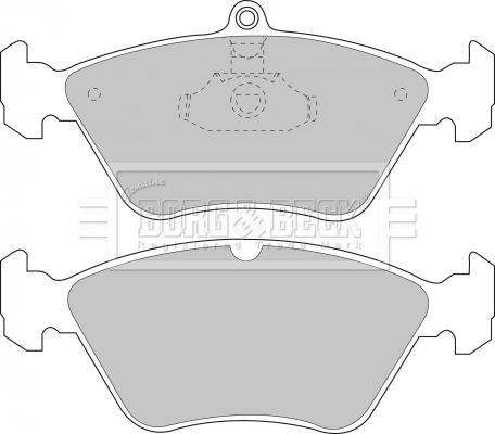 Borg & Beck BBP1174 - Комплект спирачно феродо, дискови спирачки vvparts.bg